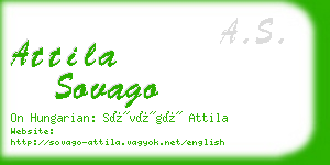 attila sovago business card